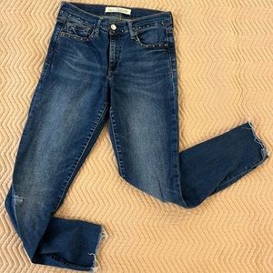 GAP skinny ankle/cropped jeans